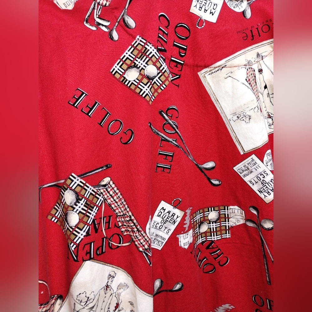 Tail Red Golf Print Jacket - Picture 9 of 10